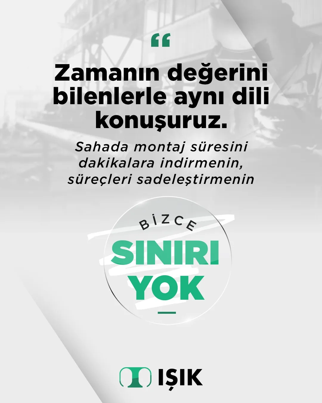 Zaman, sahada en değerli kaynaktır.